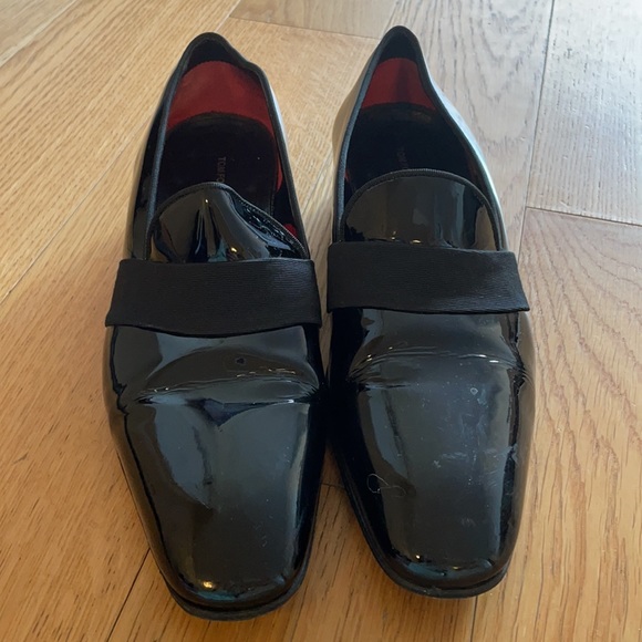 Men's Tom Ford Patent Leather web-strap loafers